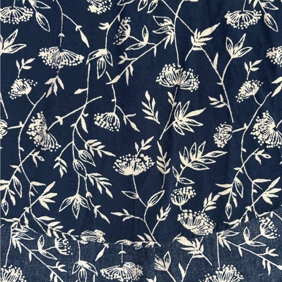 a.n.a Blue Long Sleeve Blouse with Rounded Neckline - Picture 4 of 8